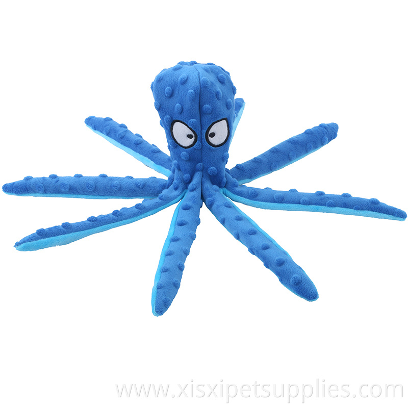 Wholesale Cartoon Purple Devilfish Animal Playing Plush Toy Dog Toy